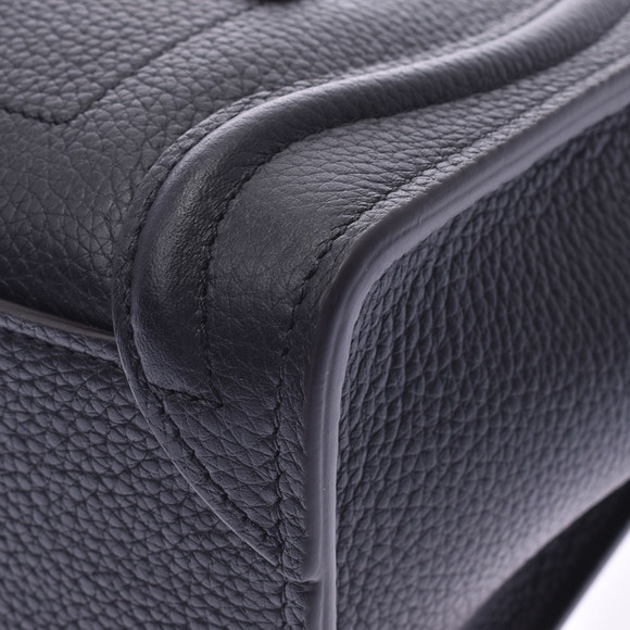 Celine Luggage Shopper Bag Black Calfskin Handbag - Picture 7 of 9